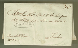 Portugal, 1842, Madeira-Lisboa - ...-1853 Voorfilatelie