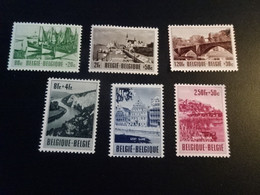 BE253  -  Set Mint Hinged   Belgium 1953 - NO. 918-923 - Culurele Uitgifte - Toerisme - Ungebraucht