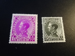 BE139 -  Set Mint Hinged   - Belgium - 1934 - NO. 390-391 - Koning Leopold III - 1934-1935 Leopold III.