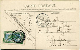 CONGO FRANCAIS CARTE POSTALE -RESTES D'UN ELEPHANT DEPART BRAZZAVILLE 14 NOV 11 CONGO FRANCAIS POUR LA FRANCE - Covers & Documents