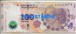 180817 ARGENTINA BILLETE ORIGINAL $ 100 R REPOSICION EVA EVITA PERON NO POSTAL POSTCARD - Autres - Amérique