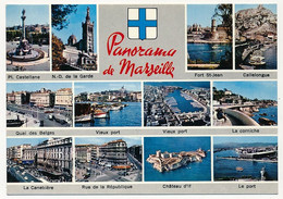 CPM - MARSEILLE (B Du R) - Panorama De Marseille, Vues Multiples - Alter Hafen (Vieux Port), Saint-Victor, Le Panier