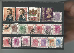 55177 ) Collection Hong Kong  King Queen  Postmark - Colecciones & Series