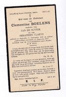 C.BOELENS °KAPRIJKE 1859 +1933 (J.DE SUTTER-S.CLAEYS) - Devotion Images