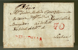 Portugal, 1832, Mirandela-Lisboa - ...-1853 Prephilately