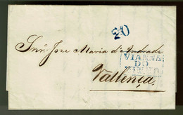 Portugal, 1843, Viana-Valença - ...-1853 Préphilatélie