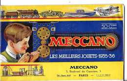 MECCANO.CATALOGUE LES MEILLEURS JOUETS 1935-36. 40 Pages Format 22 X 14 Cm (R068) - Modélisme