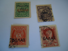 CRETE  GREECE  USED STAMPS  LOT 4 - Crète