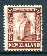 New Zealand 1935-36 Pictorials - Single Wmk. - 1½d Maori Woman - P.13½ X 14 - HM (SG 558a) - Ongebruikt