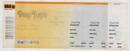 DEEP PURPLE 2011 CONCERT TICKET ISTANBUL TURKEY ROCK POV - Konzertkarten