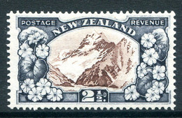 New Zealand 1935-36 Pictorials - Single Wmk. - 2½d Mt. Cook - P.13-14 X 13½ HM (SG 560) - Unused Stamps