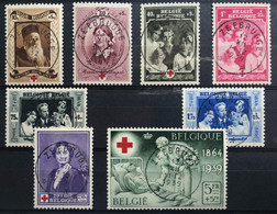 België, 1939, Nr 496/503, Centraal Gestempeld ZEEBRUGGE, OBP 14€ - Usati