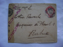 BRAZIL - POST TICKET SENT FROM RIO DE JANEIRO TO BAHIA OPEN BY CENSORSHIP IN 1919 IN THE STATE - Used Stamps