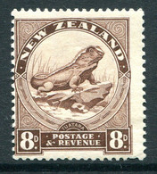 New Zealand 1935-36 Pictorials - Single Wmk. - 8d Tuatara Lizard - P.14 X 13½ HM (SG 565) - Unused Stamps