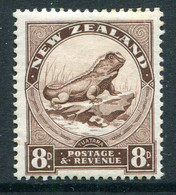 New Zealand 1935-36 Pictorials - Single Wmk. - 8d Tuatara Lizard - P.14 X 13½ HM (SG 565) - Neufs