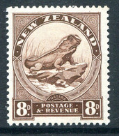 New Zealand 1935-36 Pictorials - Single Wmk. - 8d Tuatara Lizard - P.14 X 13½ HM (SG 565) - Unused Stamps