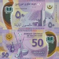 MAURITANIA   50 Ouguiya   2017(2018)   P   22   UNC Polymer - Mauritania