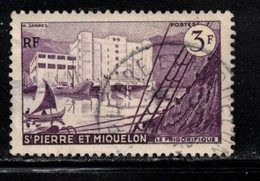 ST PIERRE & MIQUELON Scott # 348 Used - Fish Storage Plant - Used Stamps