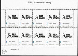 Nederland  2022-1   Hockey Fieldhockey Vel-sheetlet  Postfris/mnh/neuf - Unused Stamps