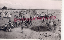 85- SAINT JEAN DE MONTS- ST JEAN DE MONTS- VUE D' ENSEMBLE DE LA PLAGE JEUX AGREES 1952- VENDEE - Saint Jean De Monts