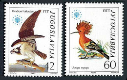 Yougoslavie Yugoslavia Yugoslawien 1985 Protection Nature Osprey Hoopoe Balbuzard (Yvert 1978, Michel 2100, Scott 1728) - Unclassified