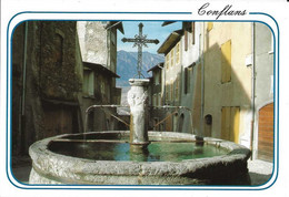 73. CPM. Savoie. Albertville. Conflans. Cité Médiévale. La Fontaine (1711) à L'entrée De Conflans - Albertville