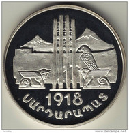 @Y@  .Nagorno-Karabakh Armenia 1000 Dram 2004 Silver Coin. "Genocide Victims Monument"    Proof - Nagorno-Karabakh