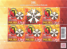 M 2020.05.30. 100th Anniversary Of The Establishment Of The Jagiellonia Bialystok Football Club - Used Sheet - Gebruikt
