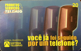 Phone Card Manufactured By Telebras In 1998 - Launch Of Sigame Service - Transfer Calls From Your Phone To Wherever You - Téléphones