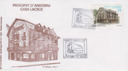 Enveloppe  FDC  1er   Jour    ANDORRA    Patrimoine  Architectural     Maison   Architectural    2000 - Andere & Zonder Classificatie