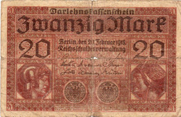 GERMANY- 20 MARK 1918 - Wor:P-57, Ros:R-55 - 20 Mark