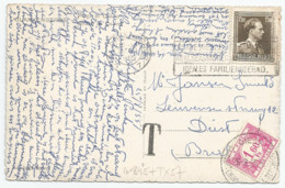 Carte-vue (Blankenberge)  Affr. Au N° 845 (Léo. III "c. Ouvert" 1,20F) Et Taxée à Diest Par TX 57 (1,60 Lilas-rose) 1955 - Other & Unclassified