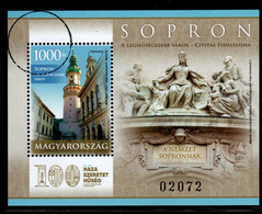 HUNGARY - 2021 SPECIMEN S/S -  Sopron, The Most Loyal City - Fire Tower With The Gate Of Loyalty  MNH!!! - Proeven & Herdrukken