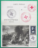 YT N°895 + 896 DEPLIANT DOUBLE CARTE MAXIMUM NAPOLEON TALLEYRAND CROIX ROUGE FRANCAISE VIENNE AUTRICHE 1951 COVER FRANCE - Croix Rouge