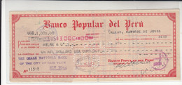Peru / Revenue Stamps Documents / Cheques - Perù