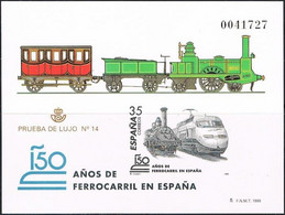 [P67] España 1998, Prueba De Lujo 14. Ferrocarriles De España - Proofs & Reprints