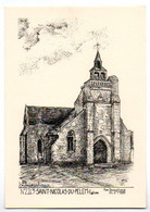 22 - Côtes D'Armor / SAINT NICOLAS DU PELEM -- Eglise ( Dessin De Yves Ducourtioux N° 2243). - Saint-Nicolas-du-Pélem