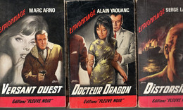 Lot 3: Collection  Espionnage De 1964 * Dr Dragon. Distortions Et Versant Ouest N: 440.442 & 436 * - Fleuve Noir