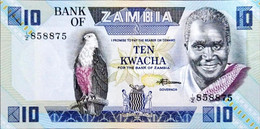 Zambia 10 Kwacha 1/Z Replacement Unc - Zambie