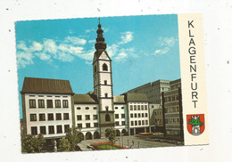 Cp , Autriche , Landeshauptstadt KLAGENFURT , Domplatz , Kärnten-Austria , Voyagée 1976, Blason - Klagenfurt