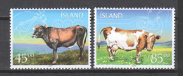 Iceland Island 2003 Mi 1030-1031 MNH COWS - Vacas