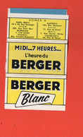 Carnet (neuf)  De Feuilles De Papier à Cigarettes  BERGER   (PPP34958) - Objets Publicitaires