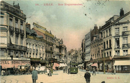 Lille * La Rue Esquermoise * Tramway Tram * Commerces Magasins * Voir Cachet Au Dos - Lille