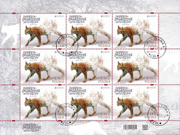M 2021.04.21. Europe - Eurasian Lynx - Used Sheet - Oblitérés