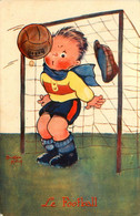 Béatrice MALLET * Cpa Illustrateur * Le Football * Sport Foot * Gardien De But - Mallet, B.