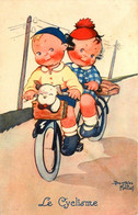 Béatrice MALLET * Cpa Illustrateur * Le Cyclisme * Sport Enfants Sur Vélo Tandem - Mallet, B.