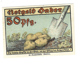 Notgeld Daber 50 Pfennig  250.1  Catalog Val 2,00 Euro - [11] Local Banknote Issues