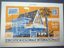 Guyane CP Entier Type Semeuse 1931 Neuve : Expo.Coloniale - Cartas & Documentos