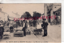85- SAINT JEAN DE MONTS- ST JEAN DE MONTS- LE MARCHE AUX VOLAILLES - FOIRE - VENDEE - Saint Jean De Monts