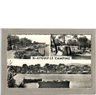 CPSM Dentelée - (83) SAINT-AYGULF  - Aspect Du Camping En Carte Multivues En 1962 - Saint-Aygulf